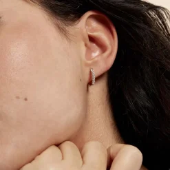 Histoire d'Or Créoles Sandrine Or Jaune Strass Hot