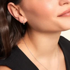 Histoire d'Or Créoles Shula Argent Blanc Discount