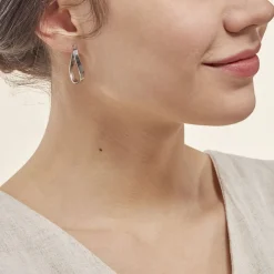 Histoire d'Or Créoles Silla or blanc Best