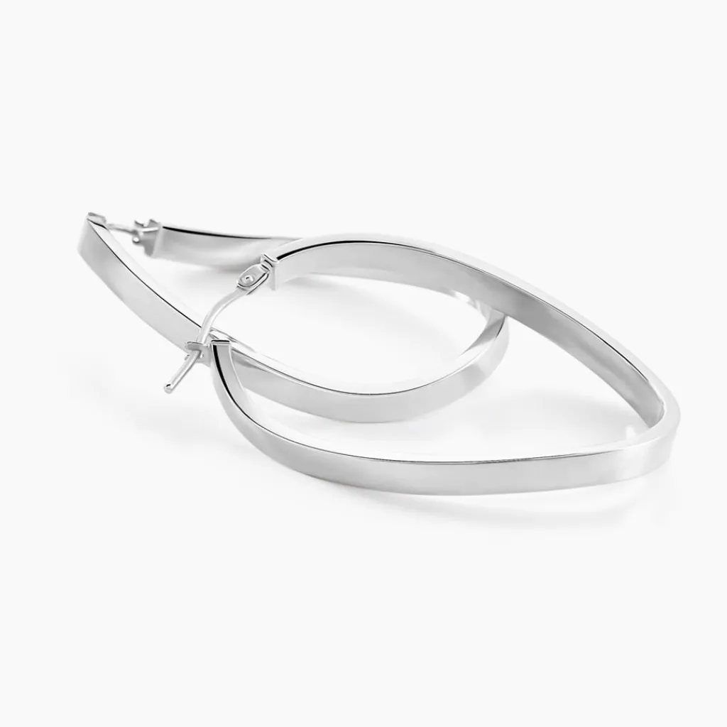 Histoire d'Or Créoles Silla or blanc Sale