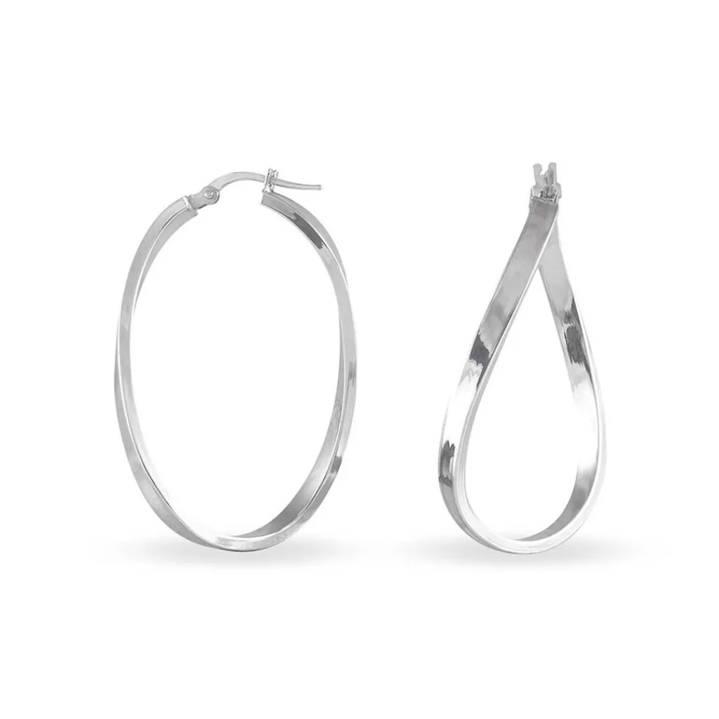 Histoire d'Or Créoles Silla or blanc Sale