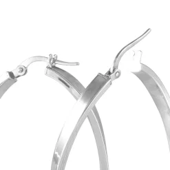 Histoire d'Or Créoles Silla or blanc Sale