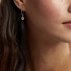 Histoire d'Or Créoles Sixties Argent Blanc Hot