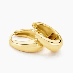 Histoire d'Or Créoles Skadi Acier Jaune Hot