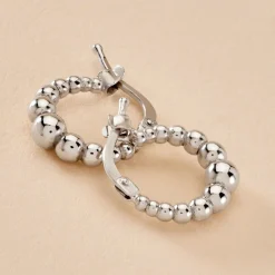 Histoire d'Or Créoles Sofia Argent Blanc Sale