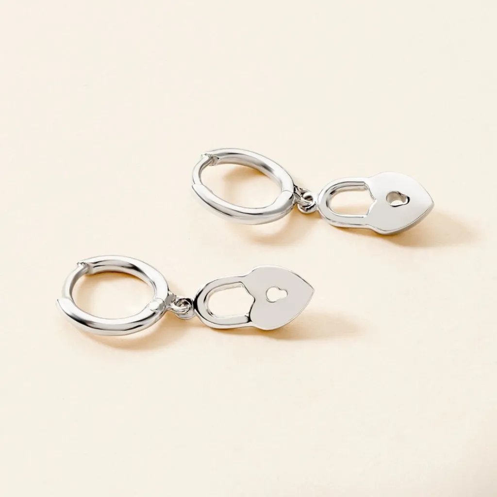 Histoire d'Or Créoles Spellia Argent Blanc New