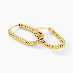 Histoire d'Or Créoles Spencer Acier Jaune Discount