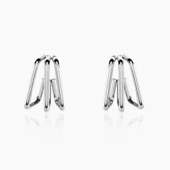 Histoire d'Or Créoles Stormie Acier Blanc Online