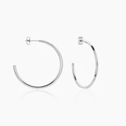 Histoire d'Or Créoles Tahaa Acier Blanc Hot