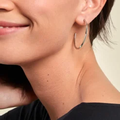 Histoire d'Or Créoles Tahaa Acier Blanc Hot