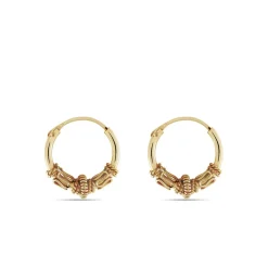 Histoire d'Or Créoles Tangerine Plaque Or Jaune Online