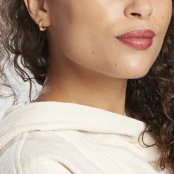 Histoire d'Or Créoles Tangerine Plaque Or Jaune Online