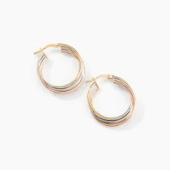 Histoire d'Or Créoles Tanya Or Tricolore Outlet