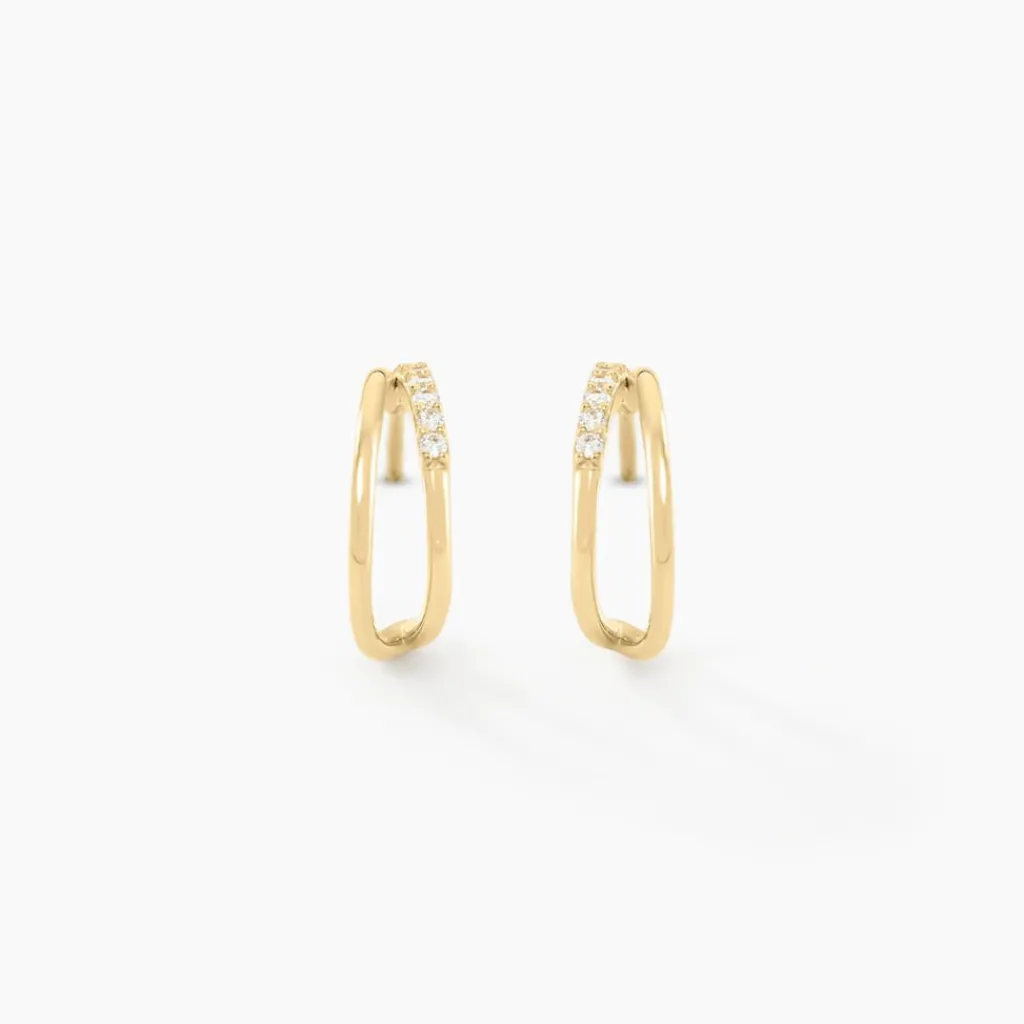 Histoire d'Or Créoles Tevye Or Jaune Oxyde De Zirconium Clearance