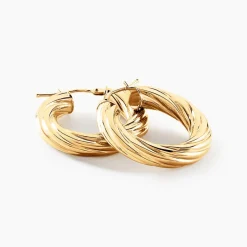 Histoire d'Or Créoles Thiago Or Jaune Clearance