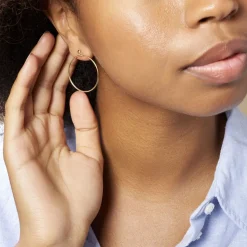 Histoire d'Or Créoles Tia Geometrique Or Jaune Hot