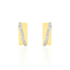 Histoire d'Or Créoles Timira Or Jaune Diamant Hot