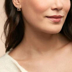 Histoire d'Or Créoles Timmy Plaqué Or Jaune Hot