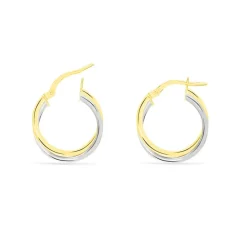 Histoire d'Or Créoles Tita Or Bicolore New