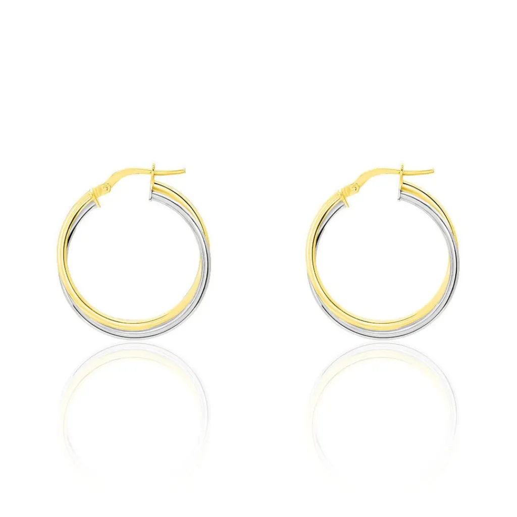 Histoire d'Or Créoles Tita Or Bicolore Outlet