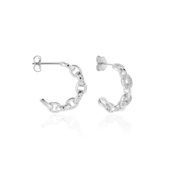 Histoire d'Or Créoles Trait D'union Argent Blanc Oxyde De Zirconium Online