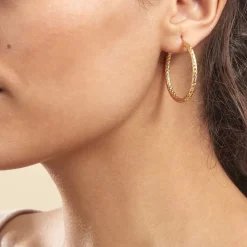 Histoire d'Or Créoles Udara Or Jaune Hot