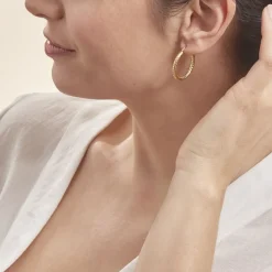 Histoire d'Or Créoles Udara Or Jaune New