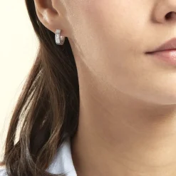 Histoire d'Or Créoles Ugenie Or Blanc Hot