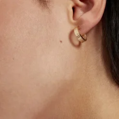 Histoire d'Or Créoles Ugenie Or Jaune Sale