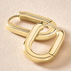 Histoire d'Or Créoles Urban Line acier doré