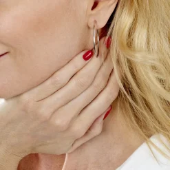 Histoire d'Or Créoles Valencina or blanc Outlet