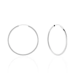 Histoire d'Or Créoles Valencina or blanc