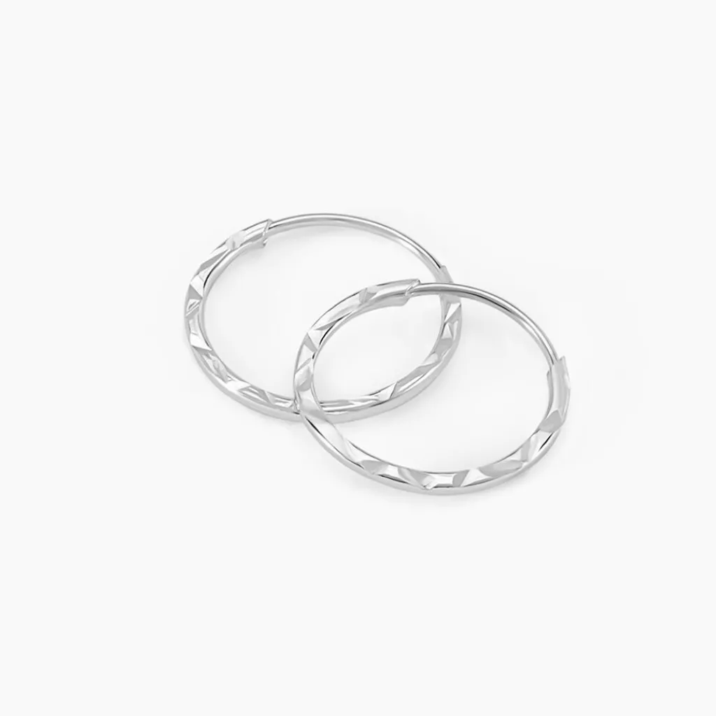 Histoire d'Or Créoles Valerina or blanc Outlet