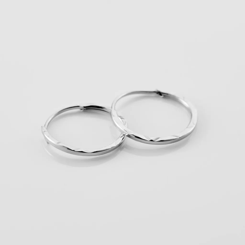 Histoire d'Or Créoles Valerina or blanc Outlet