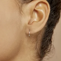 Histoire d'Or Créoles Valerina or blanc Outlet