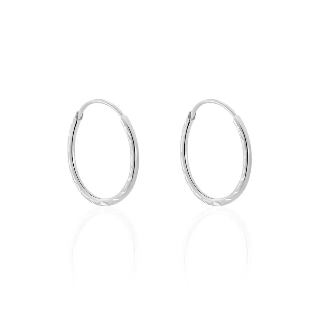 Histoire d'Or Créoles Valerina or blanc New