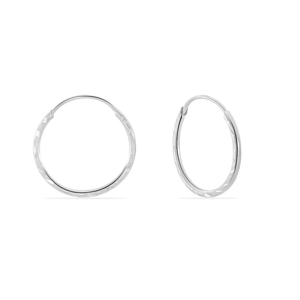 Histoire d'Or Créoles Valerina or blanc New