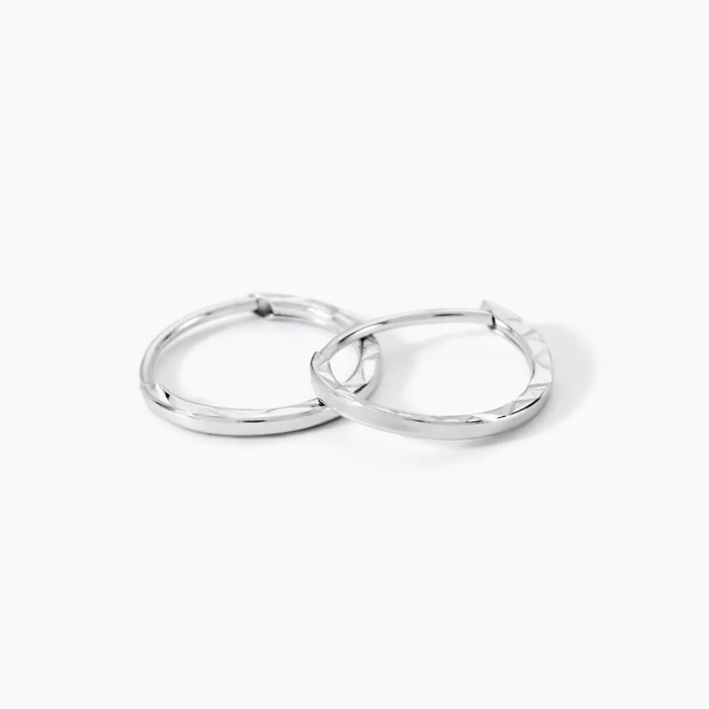 Histoire d'Or Créoles Valerina or blanc Clearance