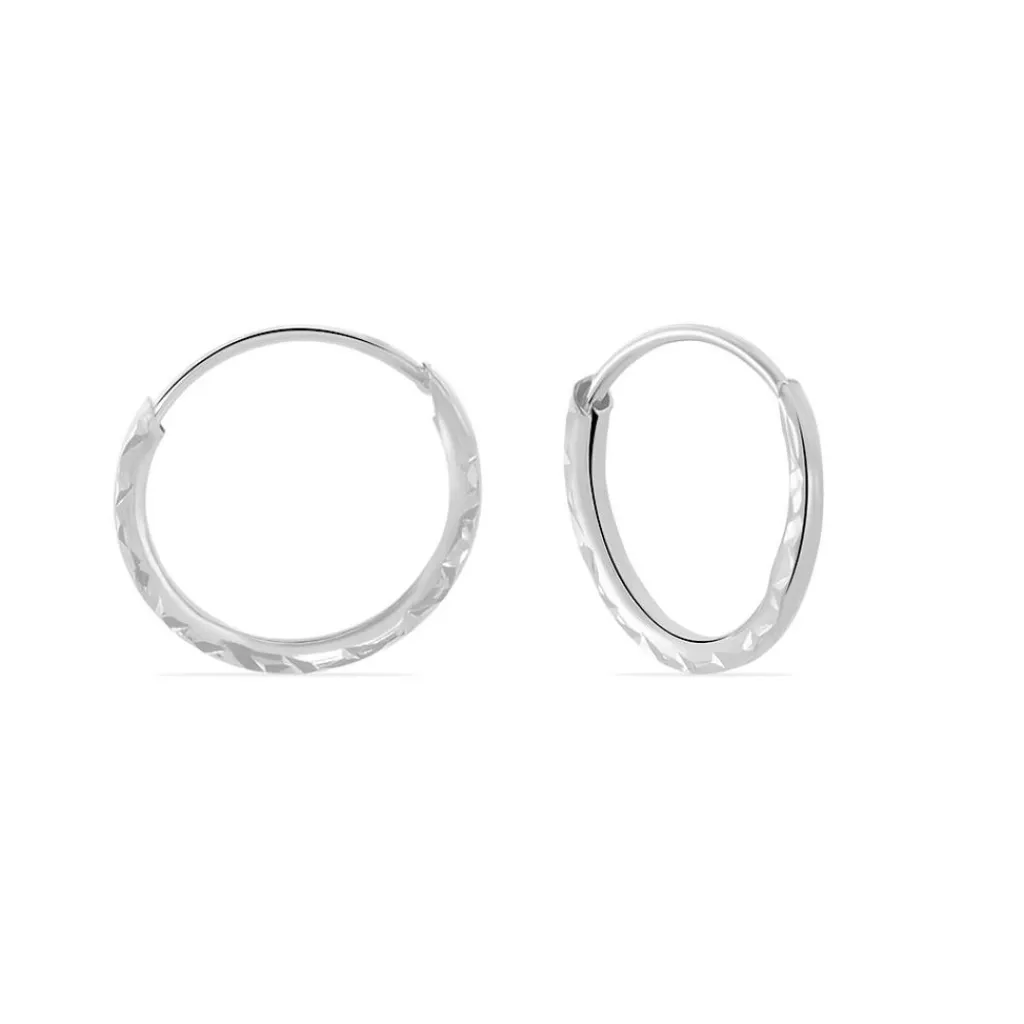 Histoire d'Or Créoles Valerina or blanc Clearance