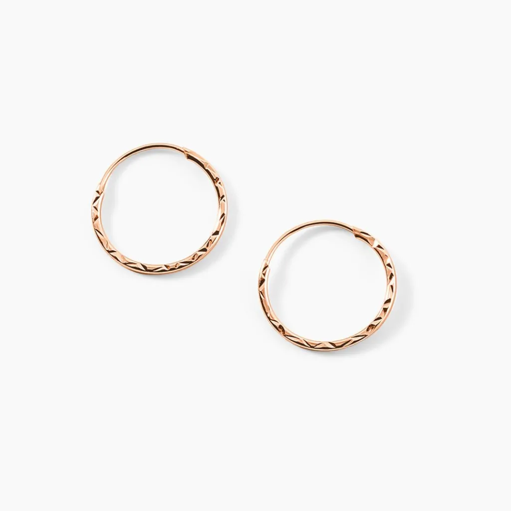 Histoire d'Or Créoles Valerina or rose Sale