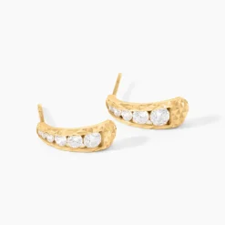 Histoire d'Or Créoles Victorico Or Jaune Oxyde De Zirconium