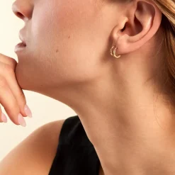 Histoire d'Or Créoles Yashmine Or Jaune Clearance