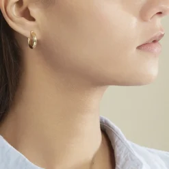 Histoire d'Or Créoles Yori Or Jaune Sale