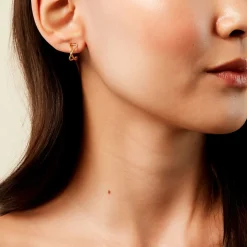 Histoire d'Or Créoles Zya Plaqué Or Jaune Sale