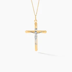 Histoire d'Or DAMIAN KREUZ 2 Unisex Anhänger Gold 375 (9 Karat) Christus Hot
