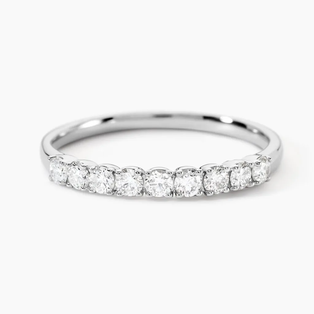 Histoire d'Or Demi Alliance Hera platine blanc diamant Online