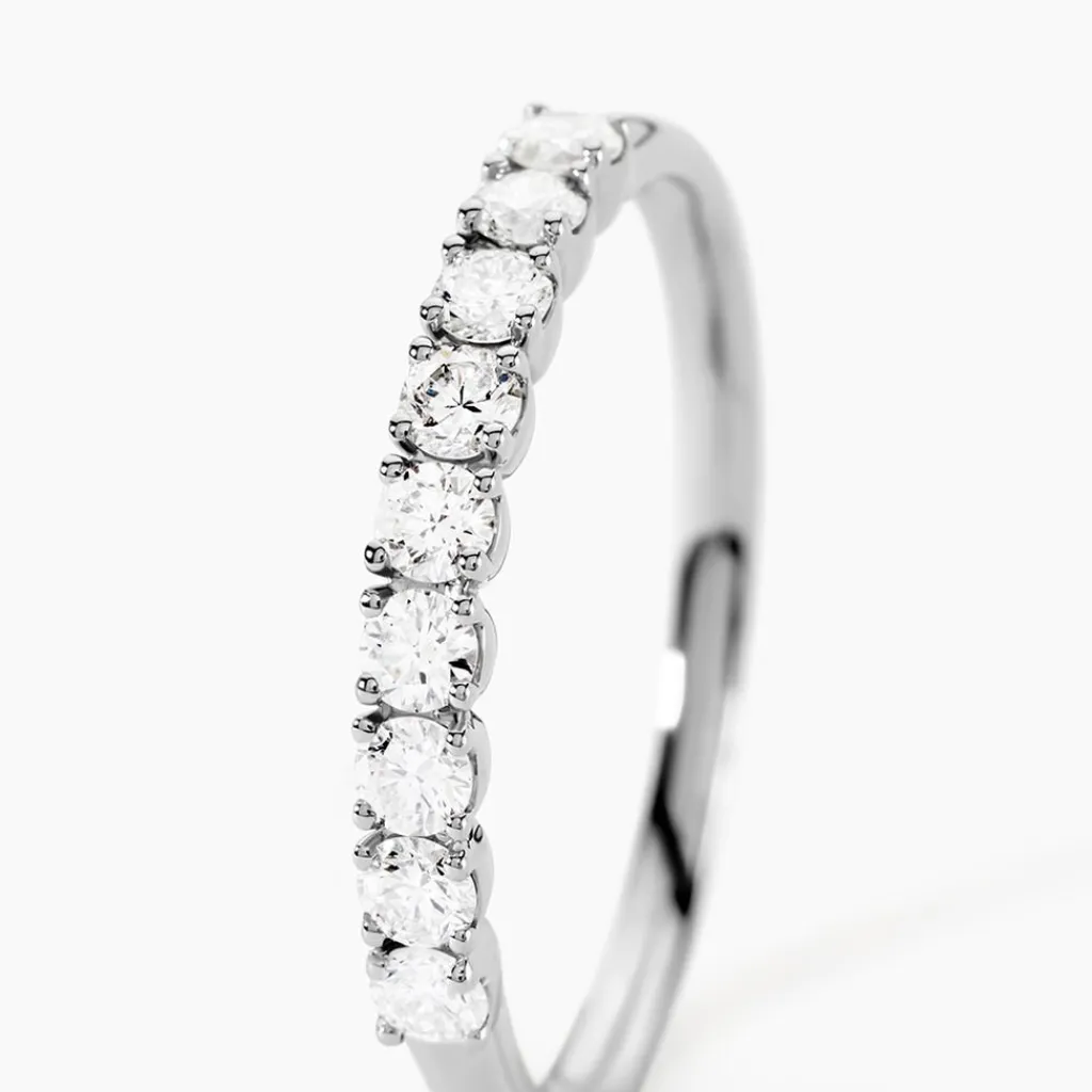 Histoire d'Or Demi Alliance Hera platine blanc diamant Online
