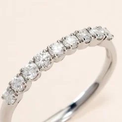 Histoire d'Or Demi Alliance Hera platine blanc diamant Online