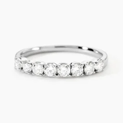 Histoire d'Or Demi Alliance Hera platine blanc diamant Clearance