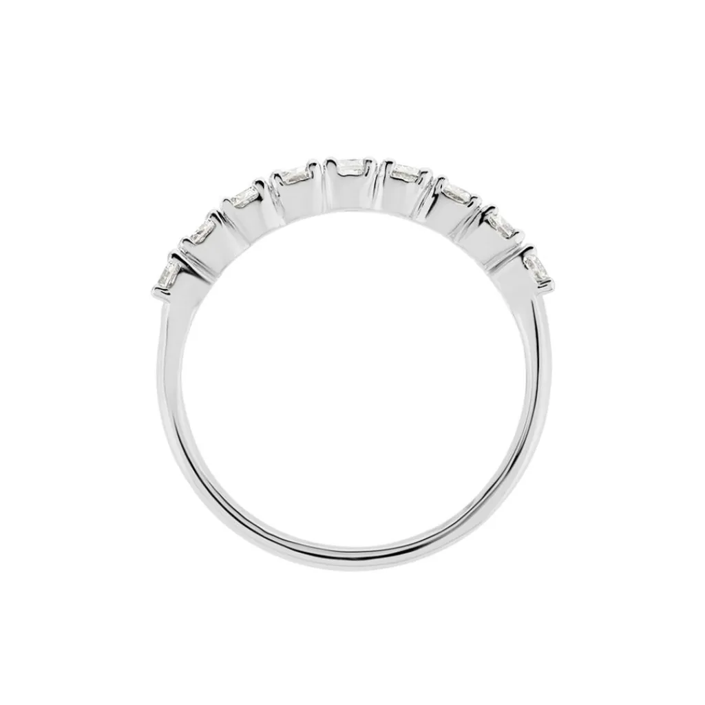 Histoire d'Or Demi Alliance Hera platine blanc diamant